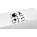 Bosch PBY6C2B82Q- Seri 2  60Cm Beyaz Amkastre Ocak 3 Göz Gaz + 1 Göz Elektrik