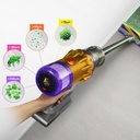 Dyson SV46 V12 Detect Slim Absolute Dikey Şarjlı Süpürge | Nikel/Sarı
