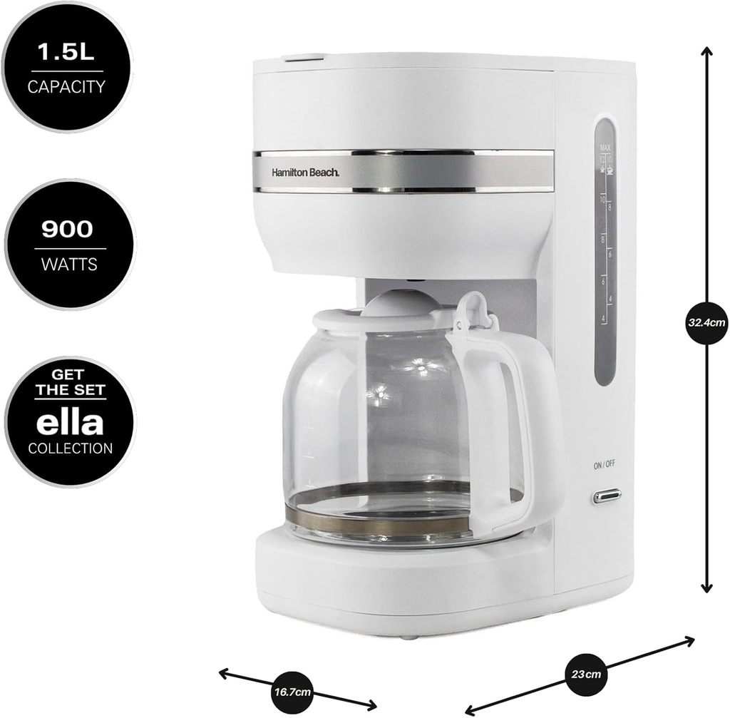 Hamilton Beach Ella Filtre Kahve Makinesi HBC9453MW White