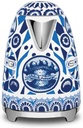 Smeg KLF03DGB Dolce and Gabbana Retro Style Kettle - Blu Mediterraneo