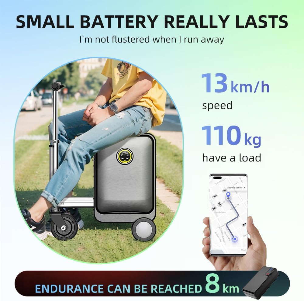 Airwheel SE3S - Electric Luggage Scooter - Black