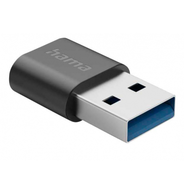 Hama USB Adapter USB-A Plug - USB-C Socket USB 3.2 Gen2 10 Gbit / s-HM.00200357