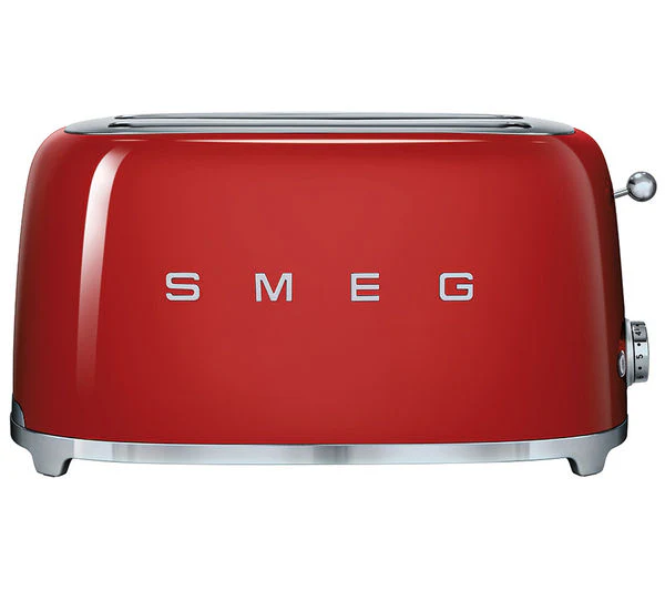 Smeg TSF02RD 50's Style Aesthetic Toaster 4 Slice
