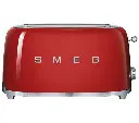 Smeg TSF02RD 50's Style Aesthetic Toaster 4 Slice