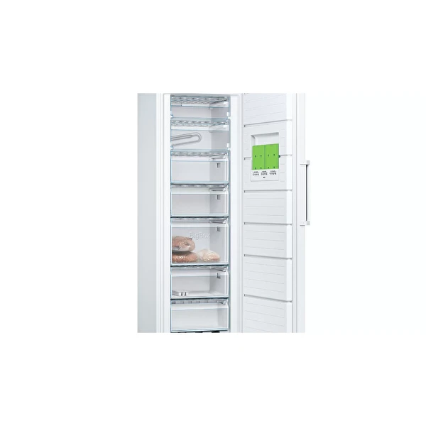 BOSCH 7 Çekmeceli 231 L Hacim E Enerji Sınıfı Dikey Tipi Derin Dondurucu Beyaz - GSV33VWE0N