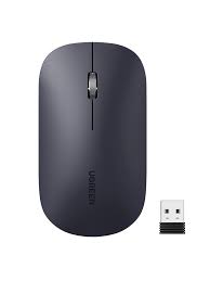 Ugreen MU0001-90372 Wireless Mouse, 2.4 GHz 4000 DPI - Black