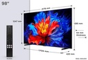 TCL 98" 98P8K QLED 4K 144 Hz Quantum Crystal Google TV (2025)