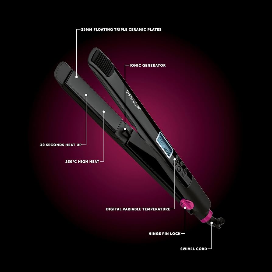 Revlon Perfect Heat Digital Styler Hair Straightener 230°C RVST2165UK