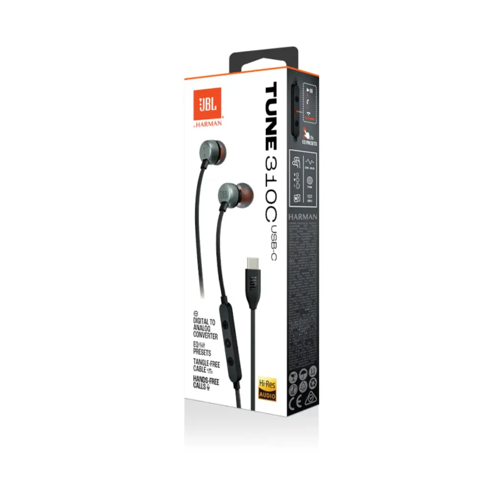 JBL Tune 310C USB-C Wired Hi-Res In-Ear Headphone