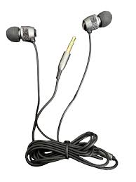 Grundig Stereo 48567 Metal Stereo Earphone With Changable 3 Buds GR-48567