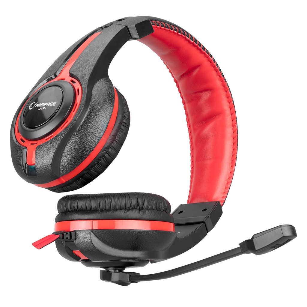 Rampage SN-R1 Red / black Gaming Headset with Microphone