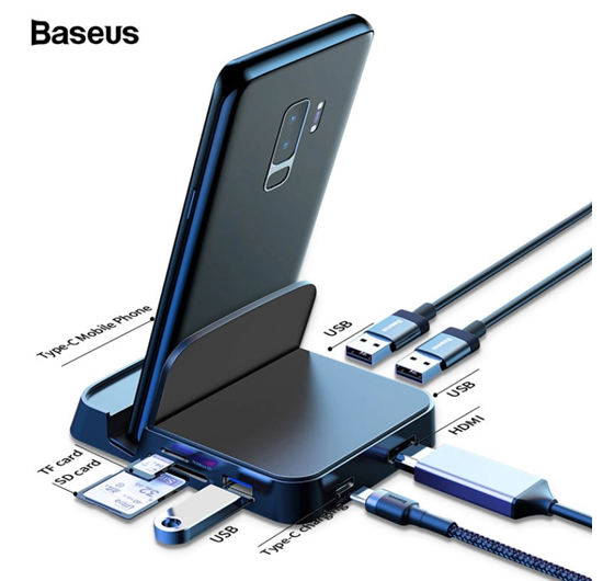BASEUS Mate Docking USB-C HUB Desktop Dex Station CAHUB-AT01