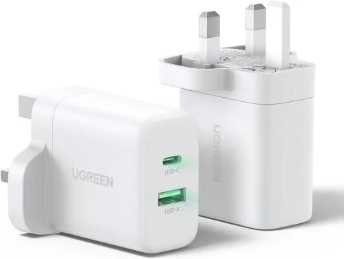 Ugreen Dual Port Wall Charger - White (45315)