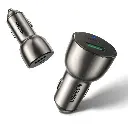 UGREEN 52.5W QC PD Hızlı Araç İçi Şarj Cihazı Çakmaklık Adaptörü 1xUSB-C 1xUSB-A Uzay Grisi 60980 