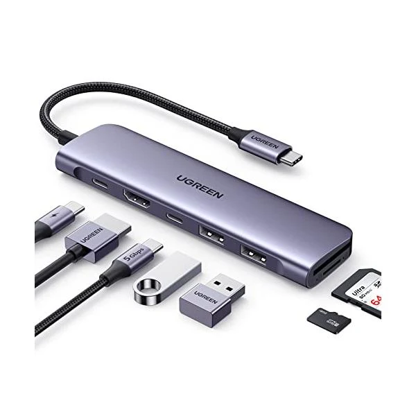 USB-C 7-in-1 Adapter / Hub Ugreen HDMI 4K@60Hz  2x USB PD 100W CM498 