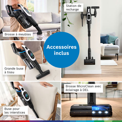Bosch Upright Cordless Vacuum Cleaner Unlimited 10 White - BCS1041WAC