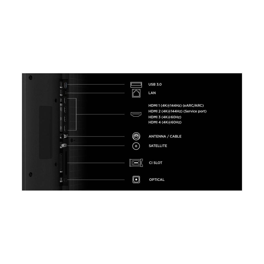TCL 98C7L 4K Ultra HD 98" 248 Ekran Uydu Alıcılı Google Smart SQD Mini LED TV