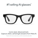 Ray-Bay Meta (GEN 2) Wayfarer Matte Black Clear - 601SSB50 S50 RW4012