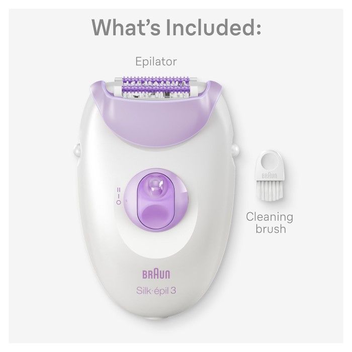 Braun Silk-Epil 3 Easy Hair Removal Device Wet & Dry Epilator – SE 3000 