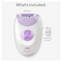 Braun Silk-Epil 3 Easy Hair Removal Device Wet & Dry Epilator – SE 3000 