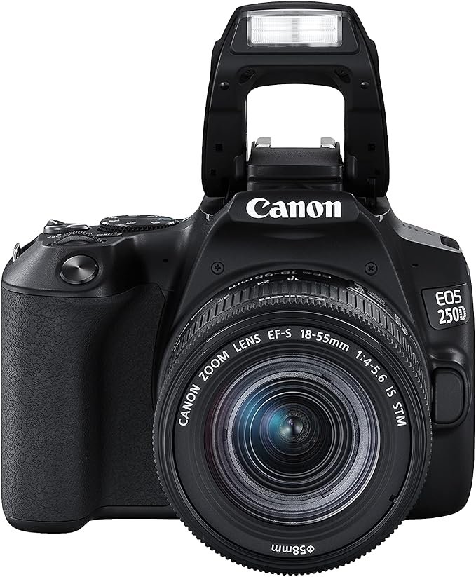 Canon Camera Digital EOS 250D DSLR 24 MP EF-S18-55mm Kit (EOS250D) - Black