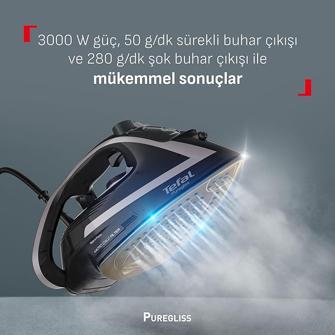 Tefal Puregliss FV8062 3000 W Buharlı Ütü 1830008647