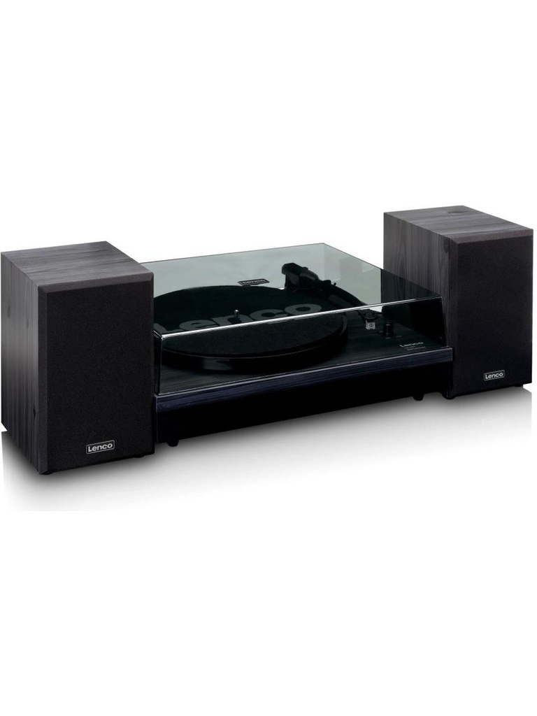 Lenco LS-301BK Bluetoothlu Hoparlörlü Plak Çalar Pikap Siyah