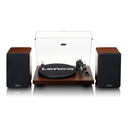 Lenco LS-600WA Turntable With Built-In Amplifier And Bluetooth + 2 External Speakers Walnut