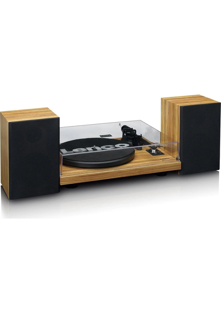 Lenco LS-500OK Ahşap Harici Hoparlörlü Bluetoothlu Pikap