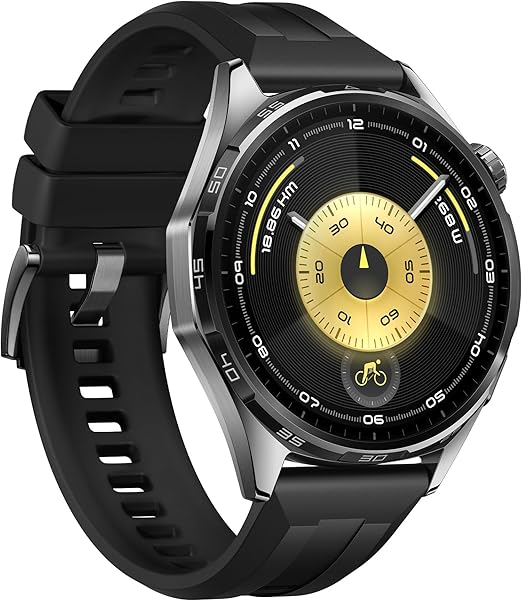 Huawei Watch GT 6 46mm (Black Fluoroelastomer Strap)