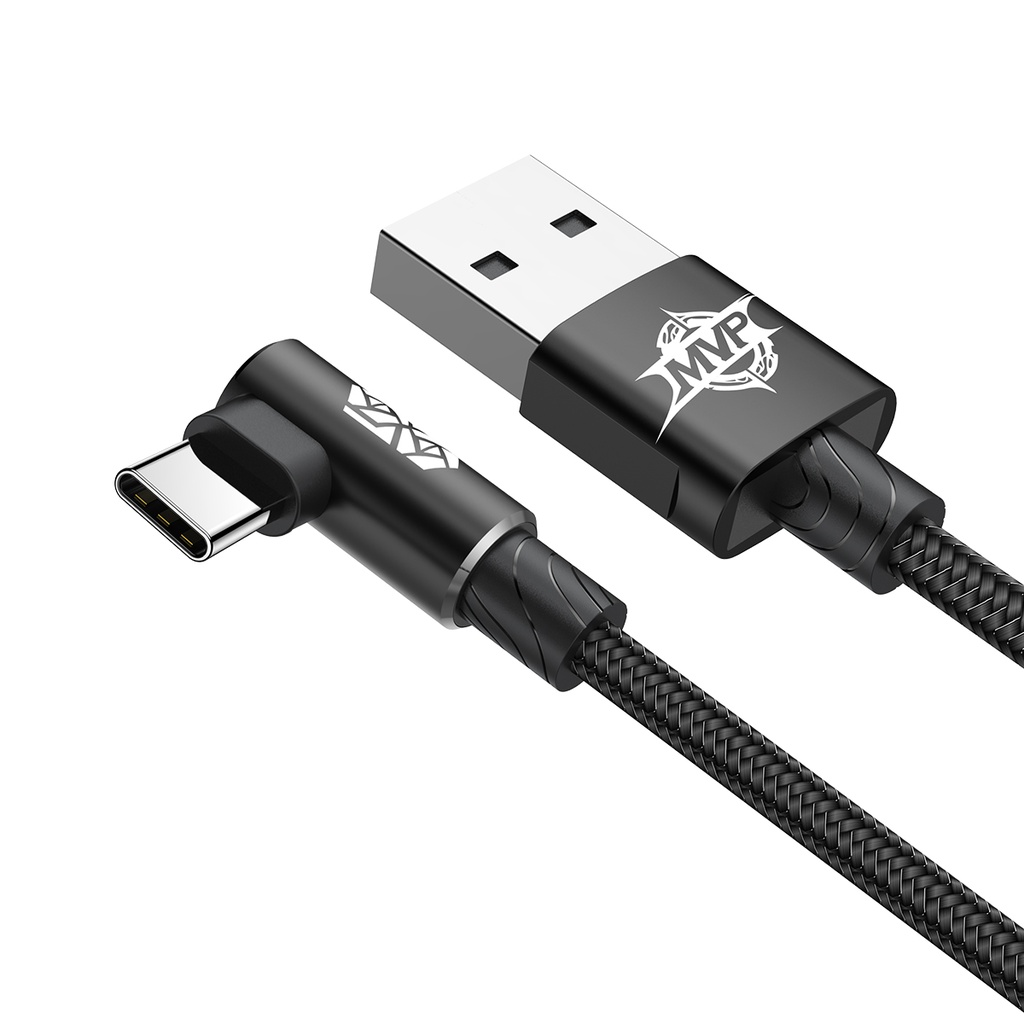 Baseus MVP Elbow Type Kablo USB For Type-C 2A 1M