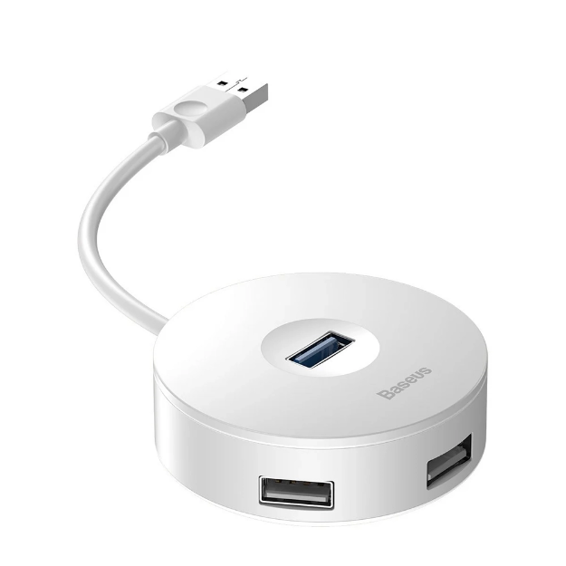 Baseus Round Box USB Hub beyaz