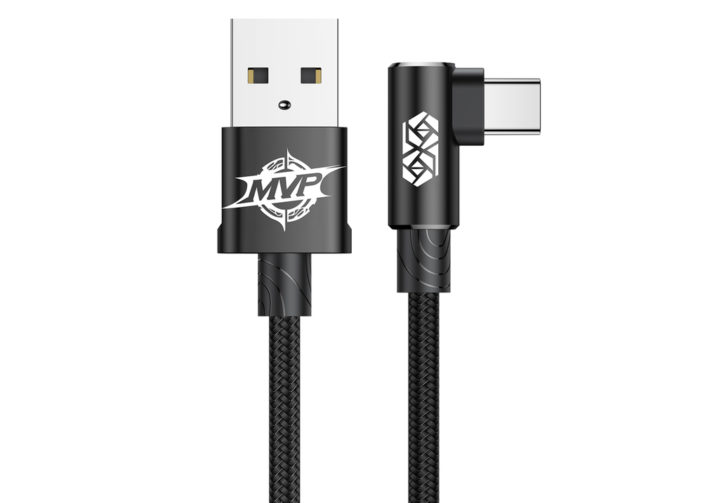 Baseus Type-C MVP Dirsek Tipi USB Kablo 1.5A 2m Siyah