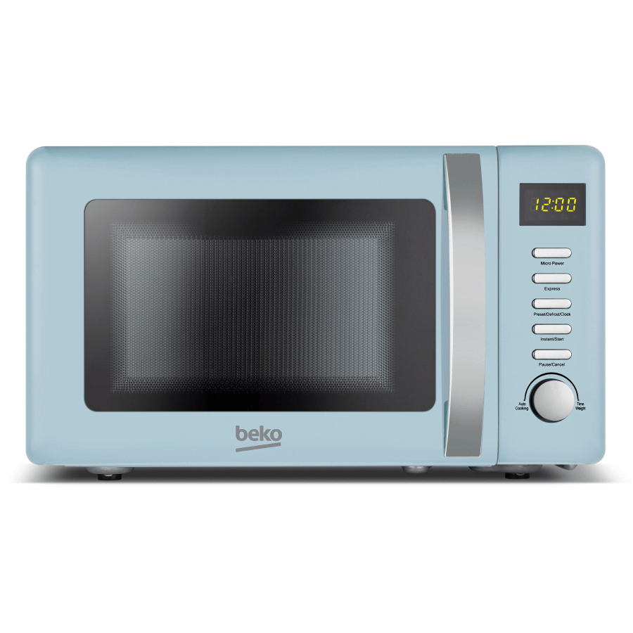 Beko Retro Compact Microwave Oven Mint Cream- MOC20200M