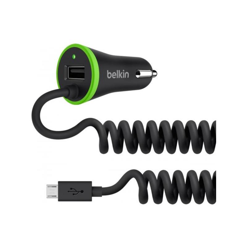 Belkin Boost Up Araç Şarj Cihazı, Mikro-USB Kablosuyla Birlikte (Siyah)