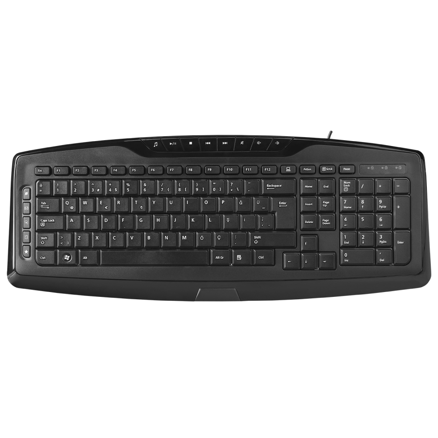 Everest KB-920 Siyah USB Tam Boy Q Ofis 14 Multimedya Tuşlu Klavye