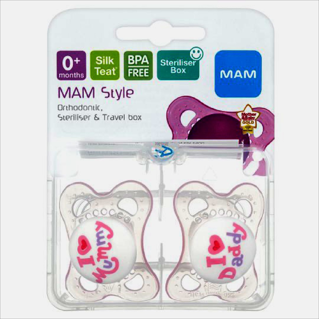 MAM Style Soothers 0+ Ay SR3402