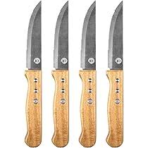 MasterChef 4 Set of Quality Kitchen Knives with Stainless Steel Serrated Blades-525519