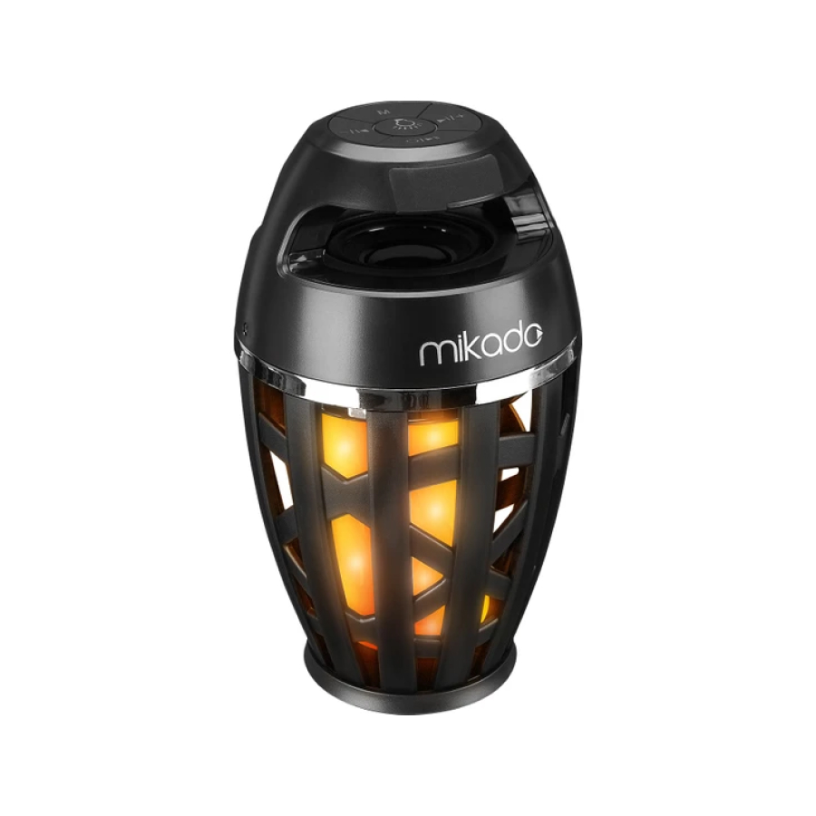 Mikado MD-23BT Shadowy Black Tf Card Supported Bluetooth Flame Light Speaker