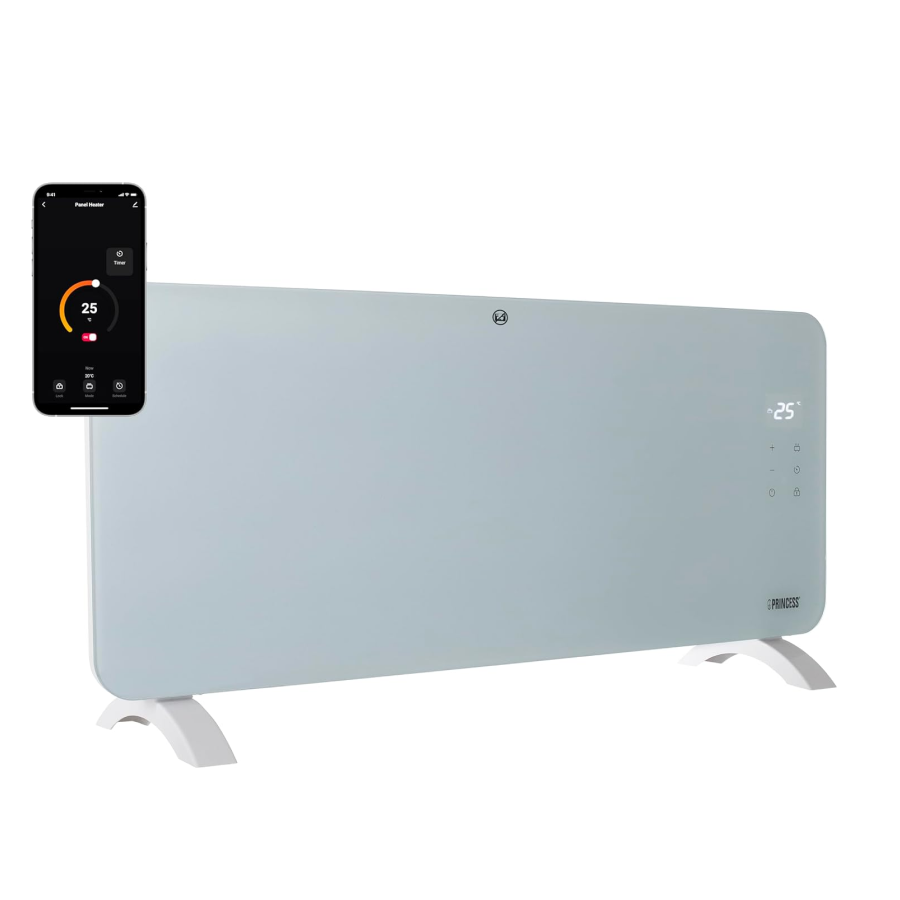 Princess Akıllı Glass Panel Heater 2000W | Beyaz 348201