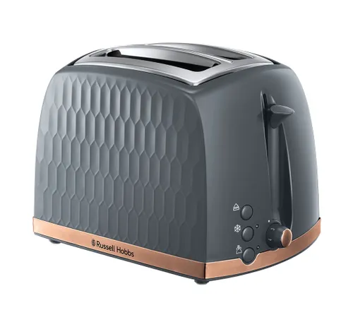 Russell Hobbs Groove 2 Slice Toaster Grey -26392