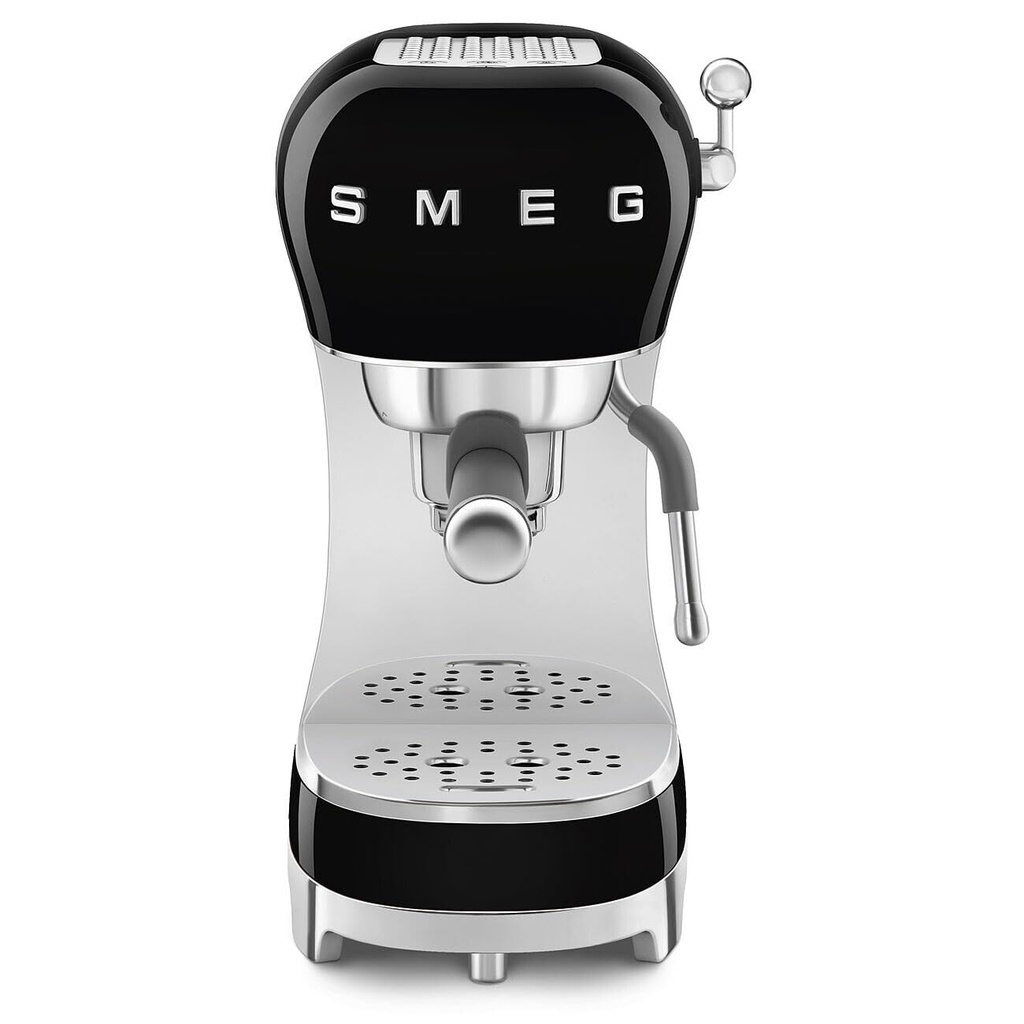 Smeg ECF02BLEU Espresso Manual Coffee Machine - Black