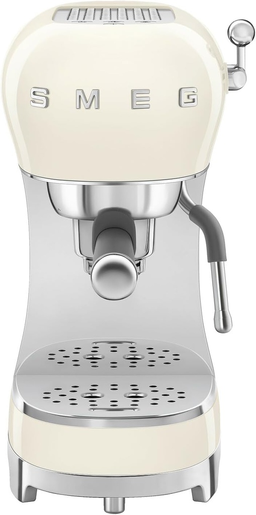 Smeg ECF02CREU Espresso Manual Coffee Machine - Cream