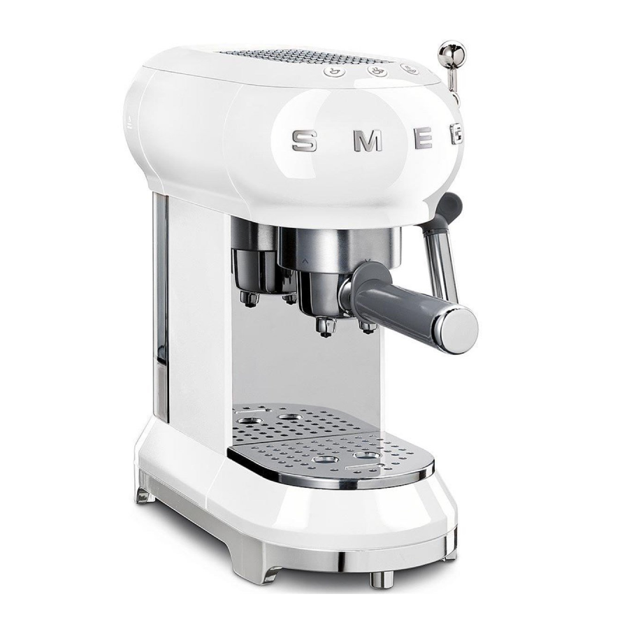 Smeg ECF02WHEU Espresso Manual Coffee Machine