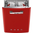 Smeg STFABRD3 Tezgah Altı Ankastre Bulaşık Makinesi, 50'ler Tarzı Estetik