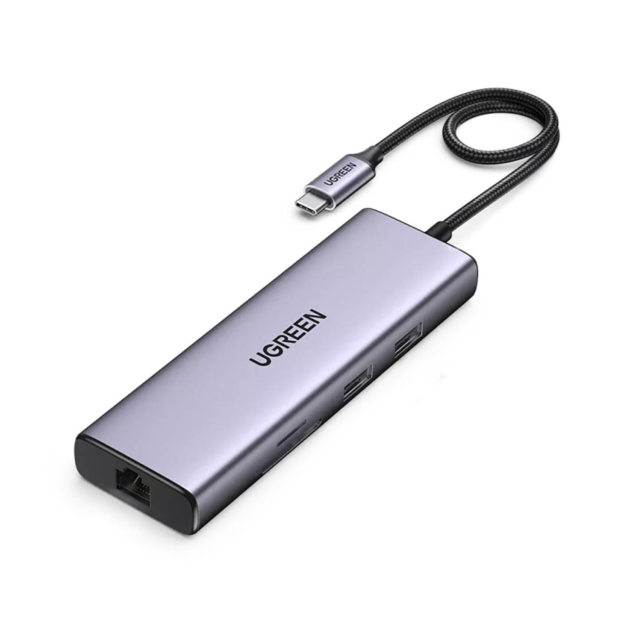 Ugreen 5'i 1 arada USB C HUB 3xUSB-A 3.0 + USB-C 100W PD + 4K HDMI - Gri