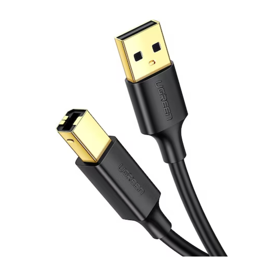 Ugreen USB 2.0 AM-BM Yazıcı Kablosu 3m | Siyah (10351B)