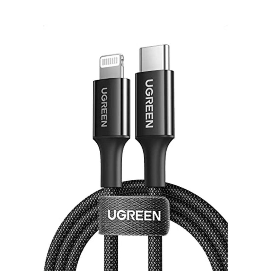 Ugreen USB C - Lightning Hızlı Şarj Kablosu 2 Metre - Siyah (60761B)