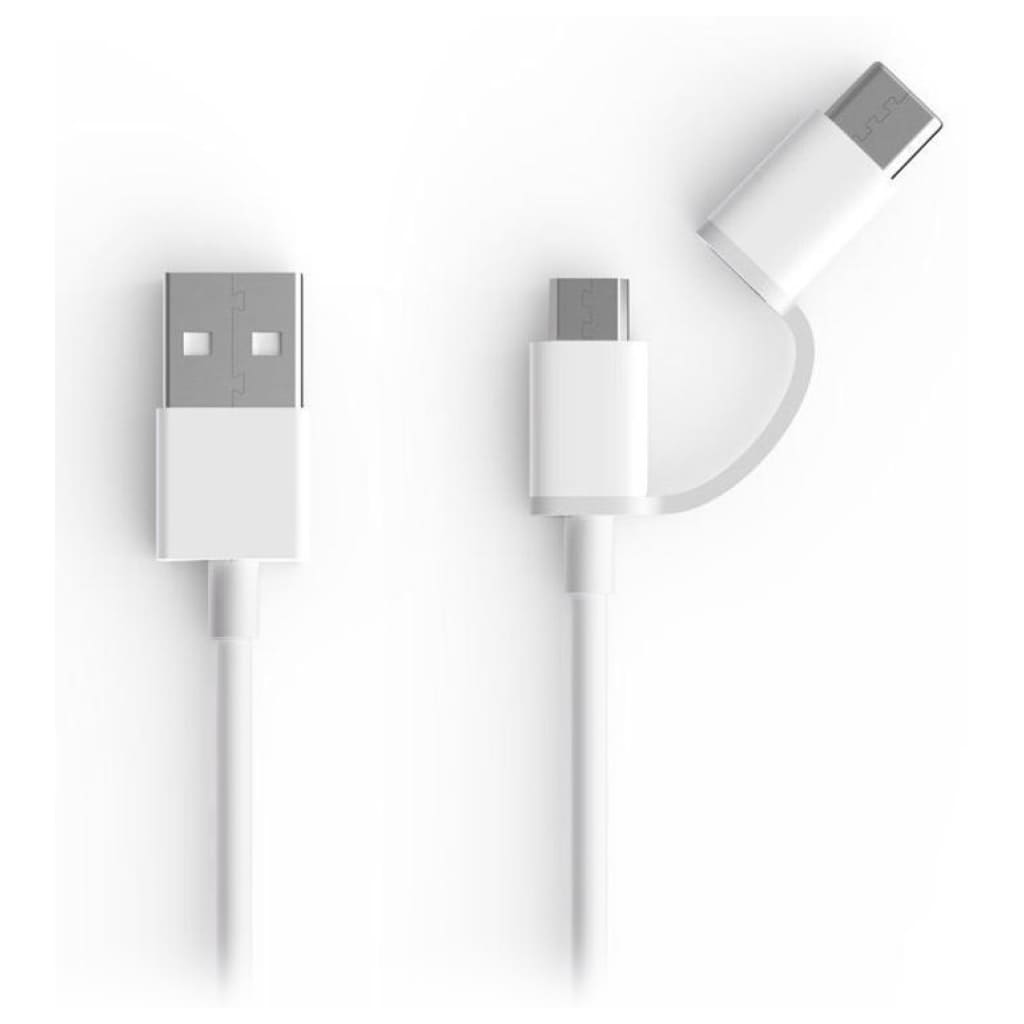 Xiaomi Mi 2'si 1 Arada USB Kablosu (Micro USB - Type-C 100cm)