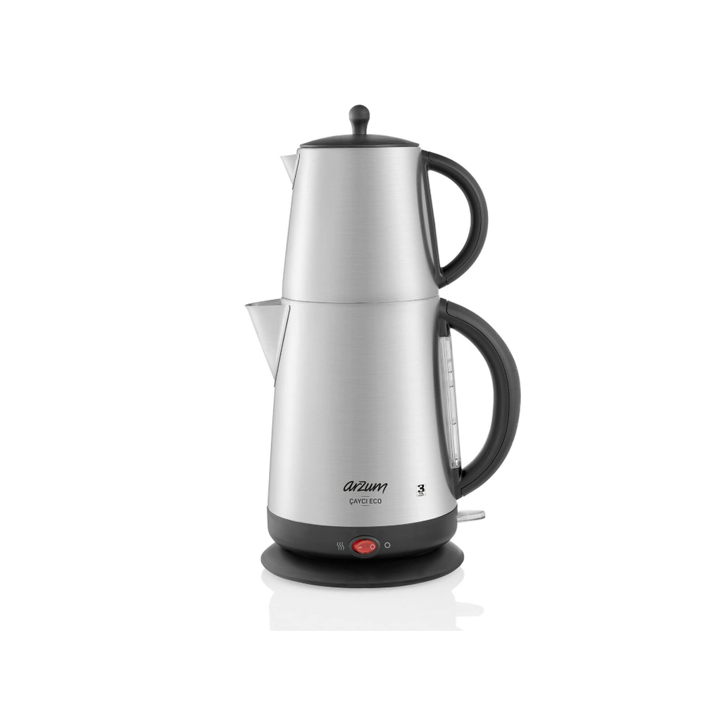 Arzum Tea Maker, Stainless Steel, 2200W - AR3072